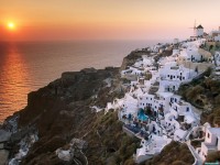     - Sunset on the Island of Santorini, Greece