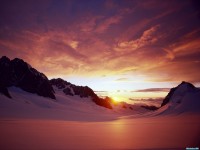     - Mount Cook at Sunset New Zealand