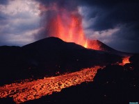     - Kimanura Volcano Erupting Virunga National Park Democratic Republic of the Congo