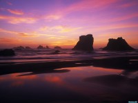     - Twilight Reflections, Bandon Beach, Oregon