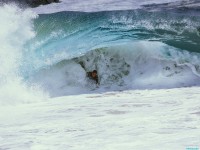     - Matt Larson Bodysurfing under a Razor Rip, Wedge, Newport Beach, California