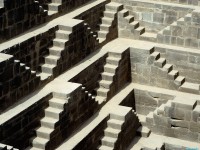     - Detail of Chand Baori, Abhaneri, Rajasthan, India