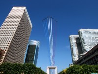     - Flying Over La Dfense on Bastille Day, Paris, France