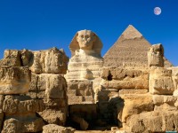     - Great Sphinx, Chephren Pyramid, Giza, Egypt