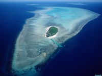     - Aerial of Heron Island, Great Barrier Reef Marine Park, Queensland, Australia