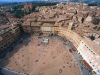     - Aerial View of Piazza del Campo, Siena, Italy