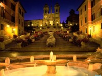     - Trinita dei Monti Church, Spanish Steps, Rome, Italy