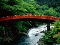     - The Sacred Bridge, Daiya River, Nikko, Japan