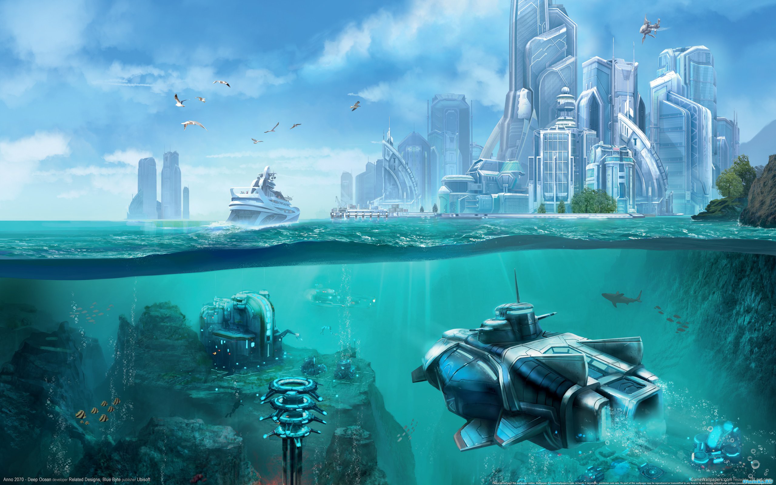 Игры пк океан. Anno 2070. Анно 2070 Deep Ocean. Anno 2070: Глубоководье. Анно 2070 город.